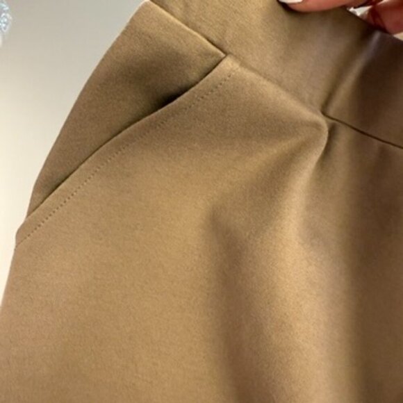 Gracia Midi Length Ponte Fabric Pencil Skirt Pockets Career 90s Y2K - Picture 5 of 7